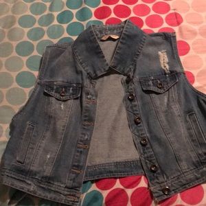 Never worn denim vest
